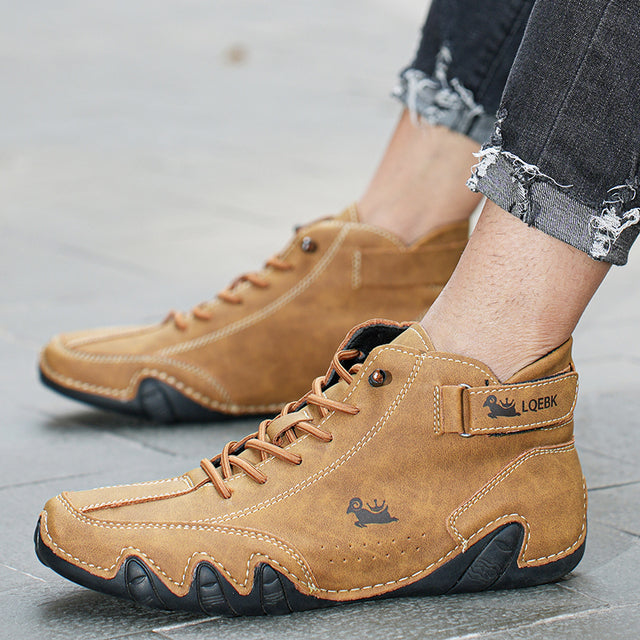 Non-slip barefoot shoes for natural walking – Leather shoes for men and women