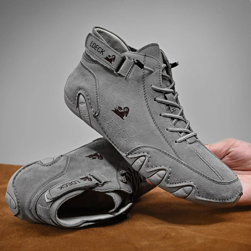 Non-slip barefoot shoes for natural walking – Leather shoes for men and women