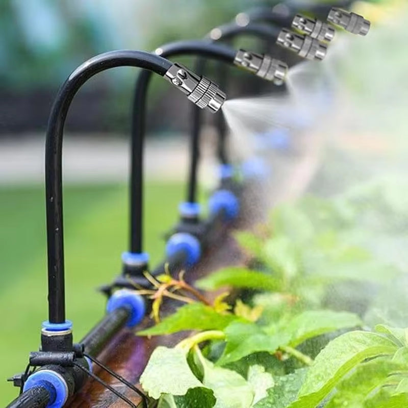 Automatic Plant Watering for Garden and Balcony – Irrigation System with 360° Spray Nozzles