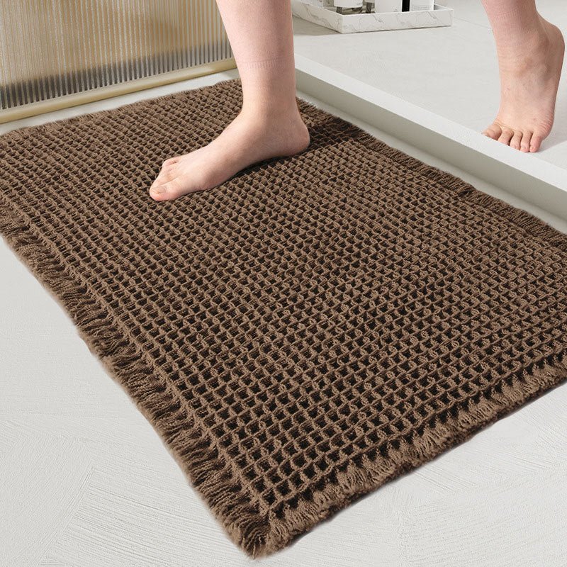 Absorbent bath mat for bathroom – bath mat with texture for shower area and floor