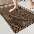 Absorbent bath mat for bathroom – bath mat with texture for shower area and floor
