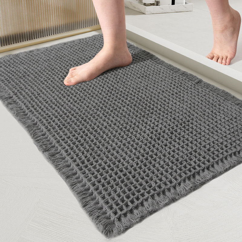 Absorbent bath mat for bathroom – bath mat with texture for shower area and floor