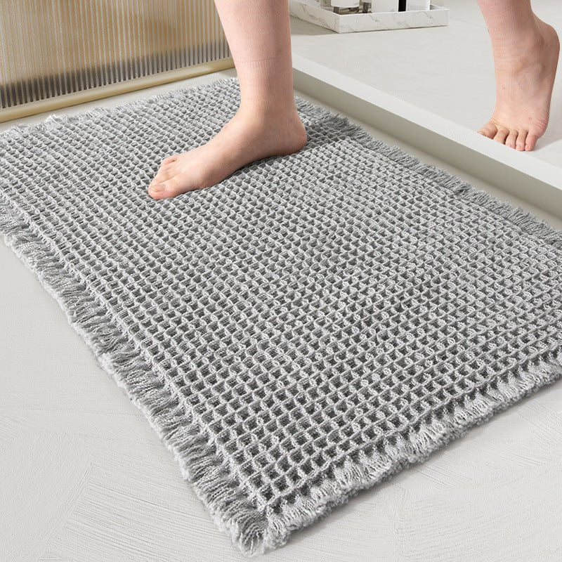 Absorbent bath mat for bathroom – bath mat with texture for shower area and floor