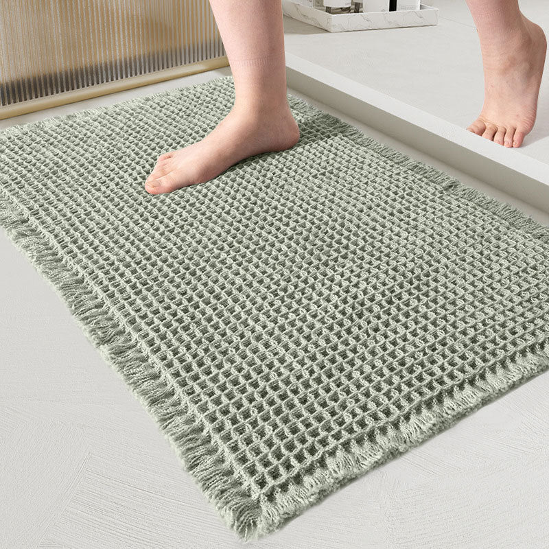 Absorbent bath mat for bathroom – bath mat with texture for shower area and floor