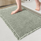Absorbent bath mat for bathroom – bath mat with texture for shower area and floor