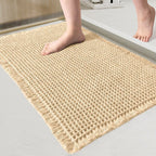 Absorbent bath mat for bathroom – bath mat with texture for shower area and floor