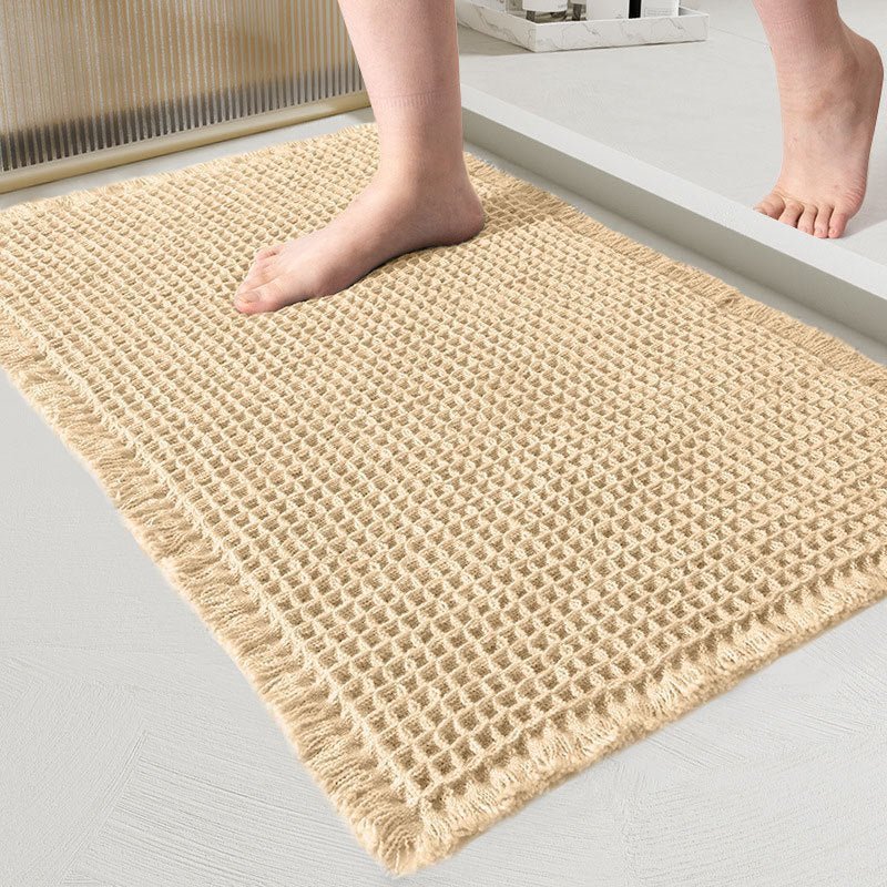 Absorbent bath mat for bathroom – bath mat with texture for shower area and floor