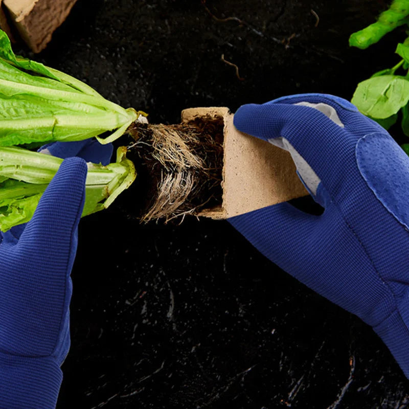 Hand Protection for Gardening and Pruning – Garden Gloves with Cowhide Reinforcement