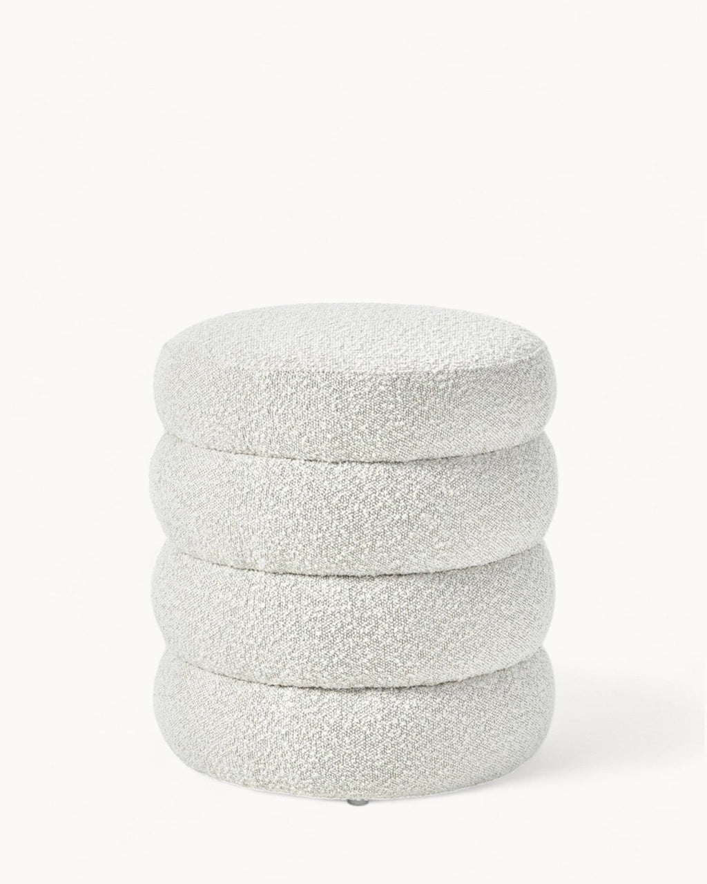 Comfortable seating for living room and bedroom – Round stool in velvet