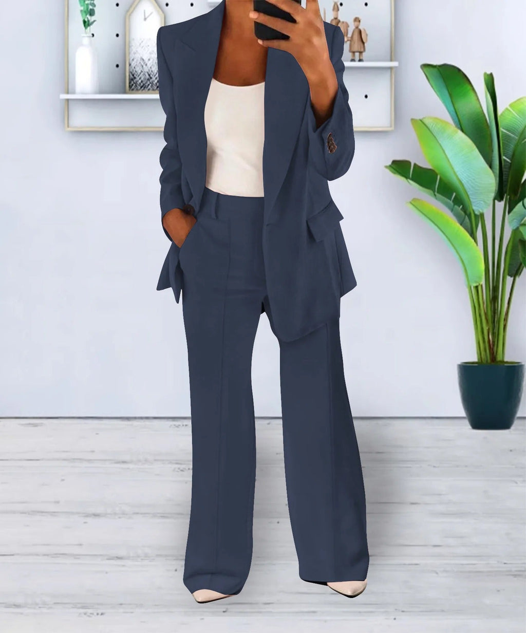 Matching outfit for work and parties – Blazer and pants set for women