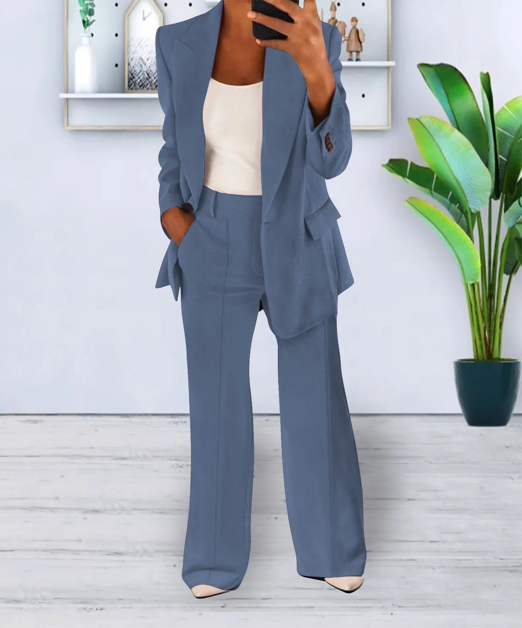Matching outfit for work and parties – Blazer and pants set for women