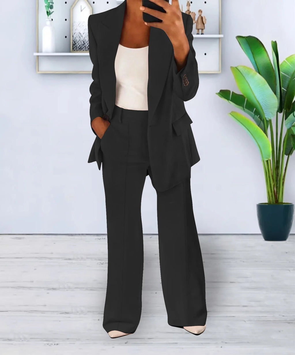 Matching outfit for work and parties – Blazer and pants set for women