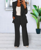 Matching outfit for work and parties – Blazer and pants set for women