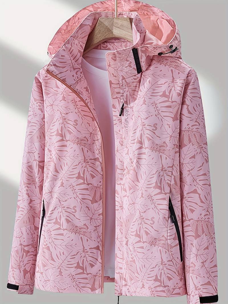Waterproof and windproof jacket for rain and wind – Jacket with hood for women