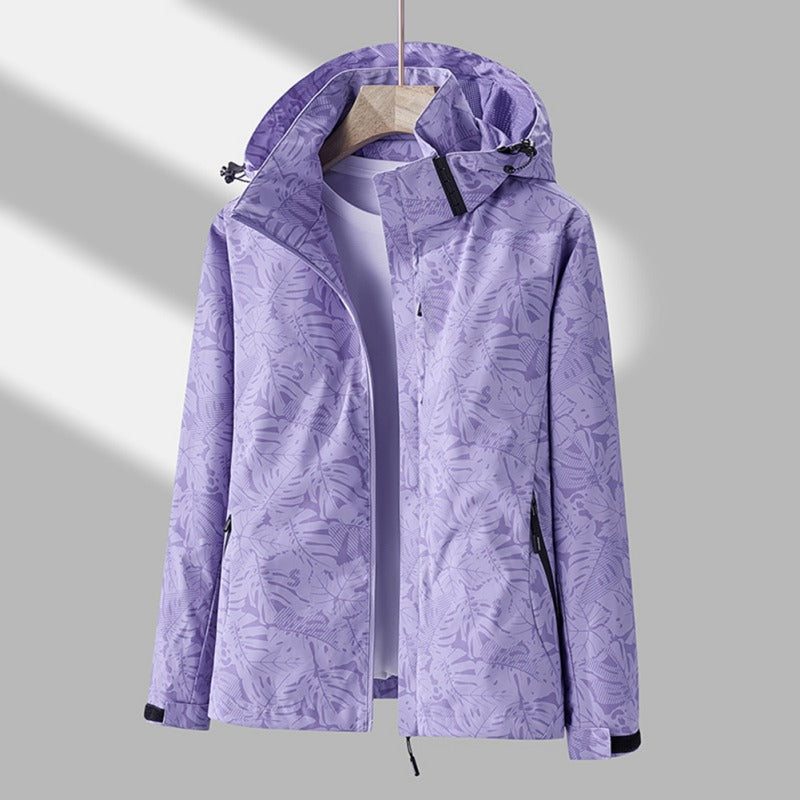 Waterproof and windproof jacket for rain and wind – Jacket with hood for women