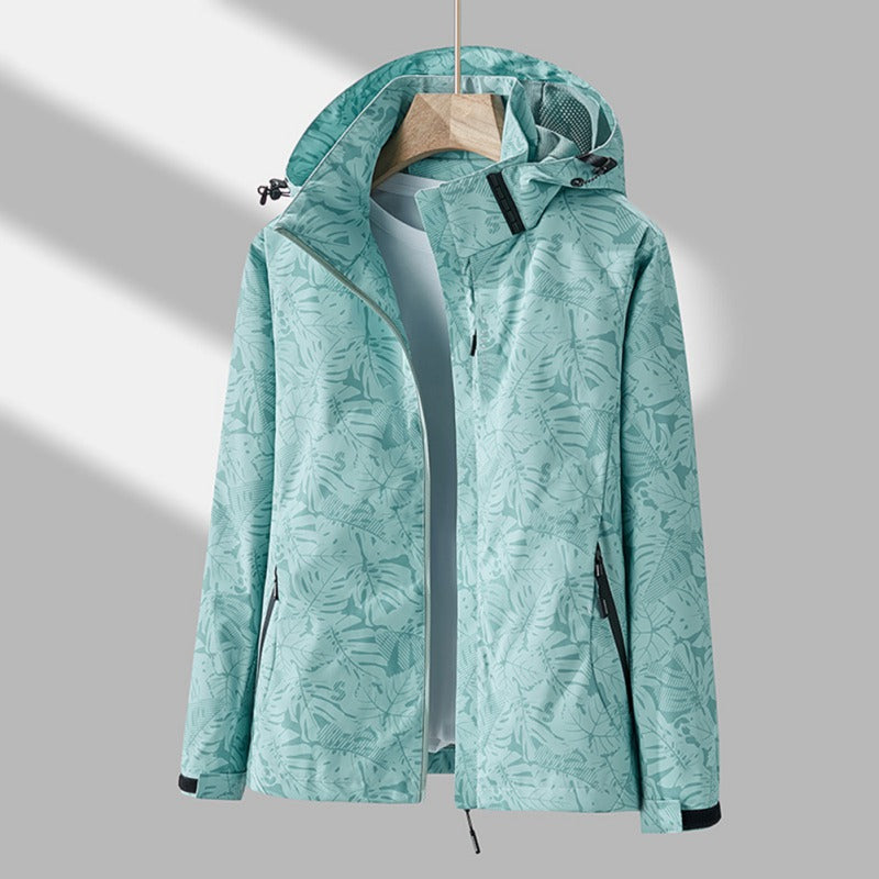Waterproof and windproof jacket for rain and wind – Jacket with hood for women