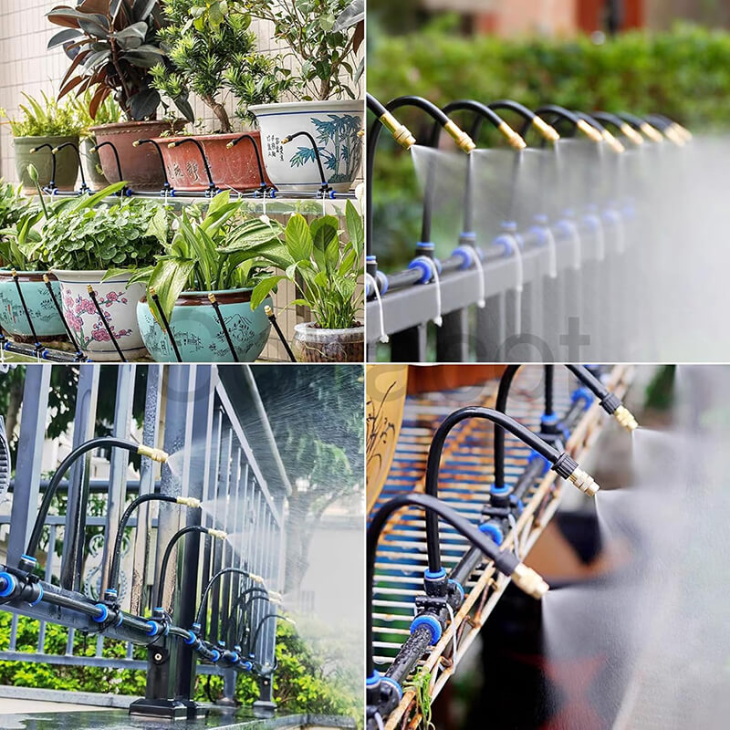 Efficient Plant Watering for Pots and Garden Beds – Drip Irrigation System with Copper Nozzles (15 m)