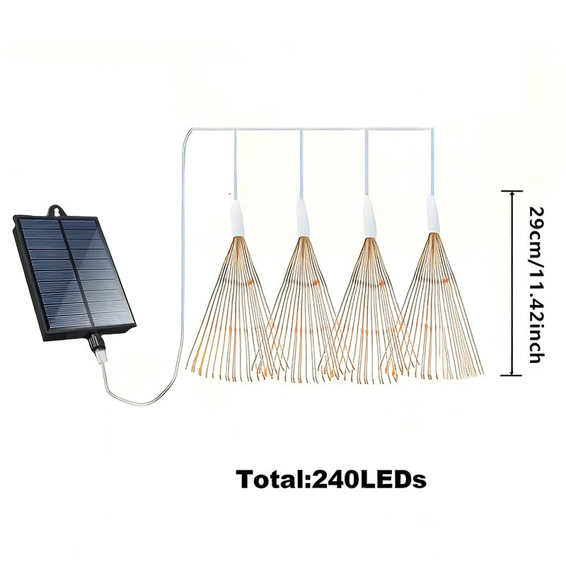 Decorative Outdoor Lighting for Garden and Pathways – Solar Fireworks LED Lights