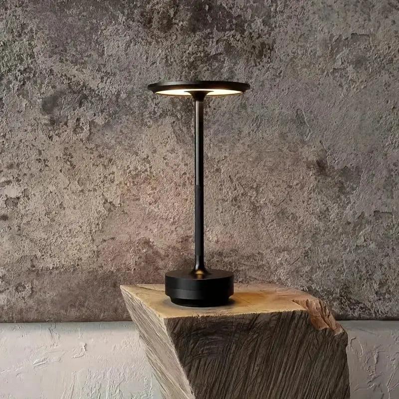 Minimalistisk Japandi LED Bordlampe – Moderne Lampe til Stue og Soveværelse