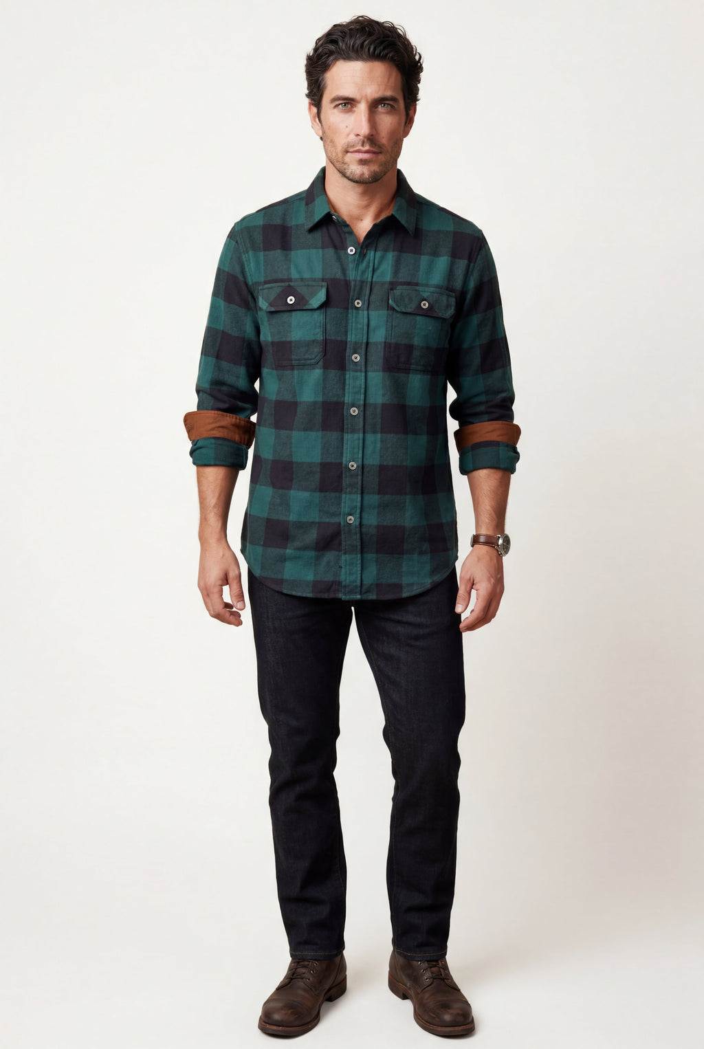 Ternet shirt for everyday use – Long-sleeved shirt with buttons for men