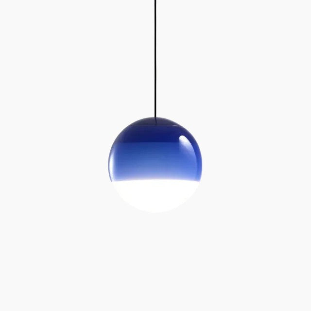 Adjustable lighting for living room and dining area – Dimmable LED pendant lamp in glass and metal