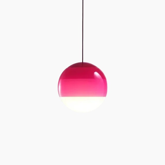 Adjustable lighting for living room and dining area – Dimmable LED pendant lamp in glass and metal
