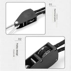 Secure Tent Setup for Camping and Outdoor Use – Adjustable Tent Guy Ropes with Roller Buckles (Set of 4)