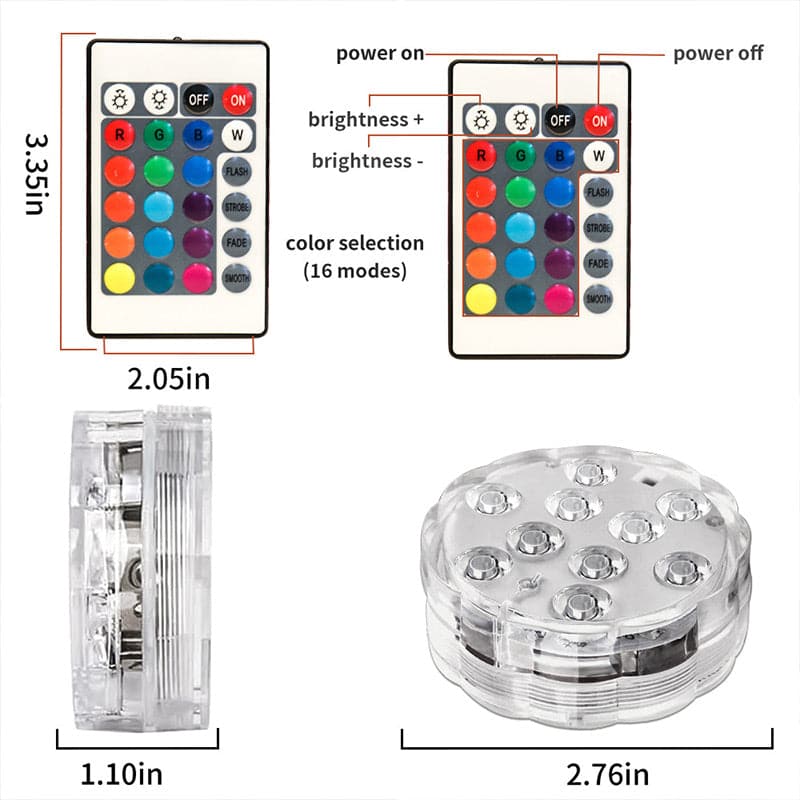 Atmospheric Pool Lighting for Evening Swimming – Waterproof LED Pool Lights with Remote Control