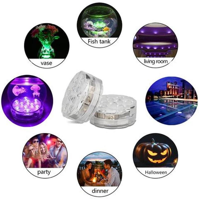 Atmospheric Pool Lighting for Evening Swimming – Waterproof LED Pool Lights with Remote Control