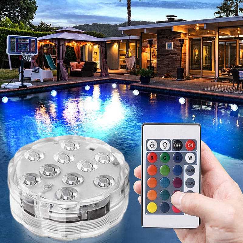 Atmospheric Pool Lighting for Evening Swimming – Waterproof LED Pool Lights with Remote Control