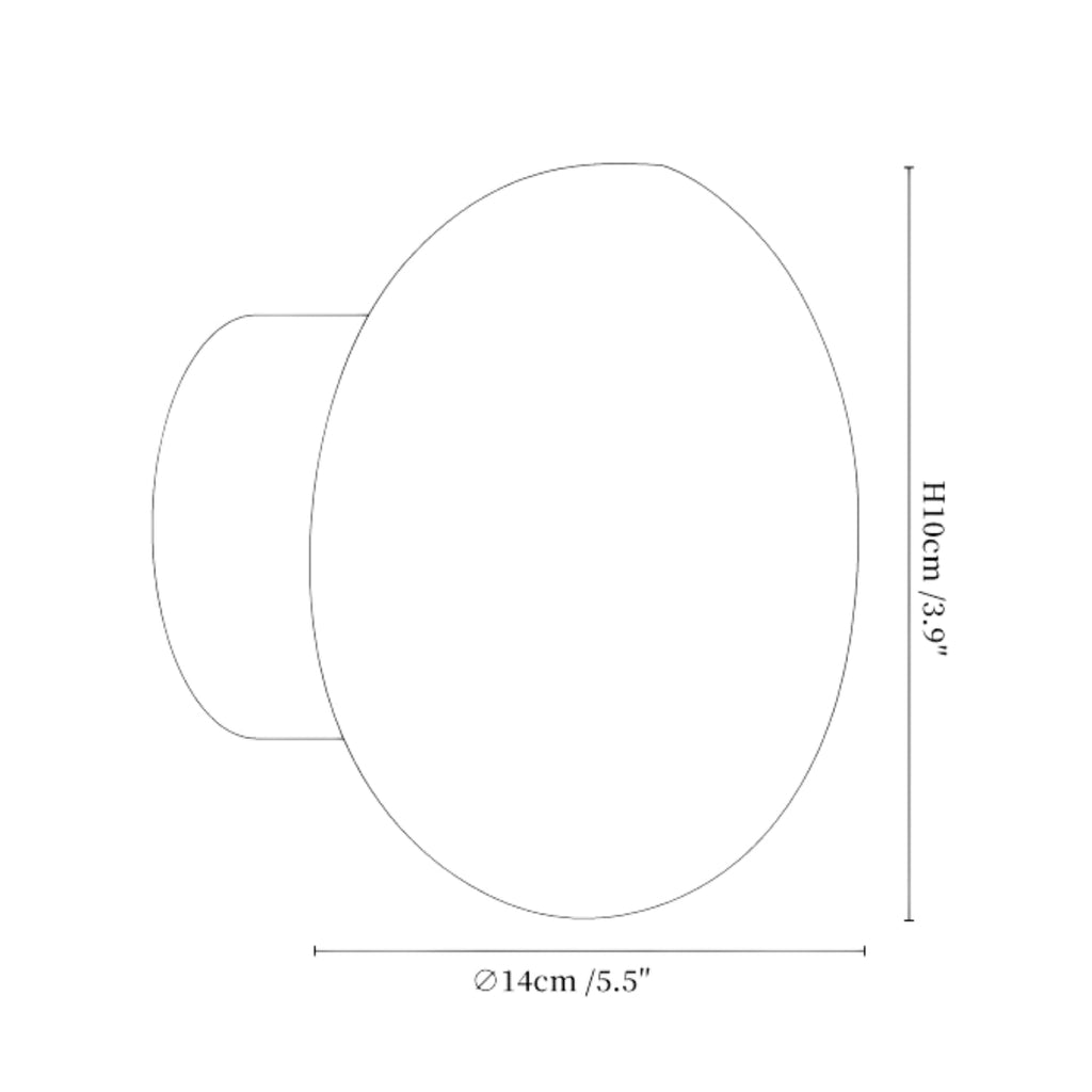 Væglampe i Glas til Indendørs Brug