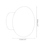 Væglampe i Glas til Indendørs Brug