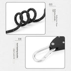 Secure Tent Setup for Camping and Outdoor Use – Adjustable Tent Guy Ropes with Roller Buckles (Set of 4)
