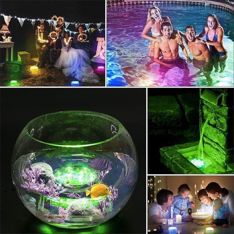 Atmospheric Pool Lighting for Evening Swimming – Waterproof LED Pool Lights with Remote Control
