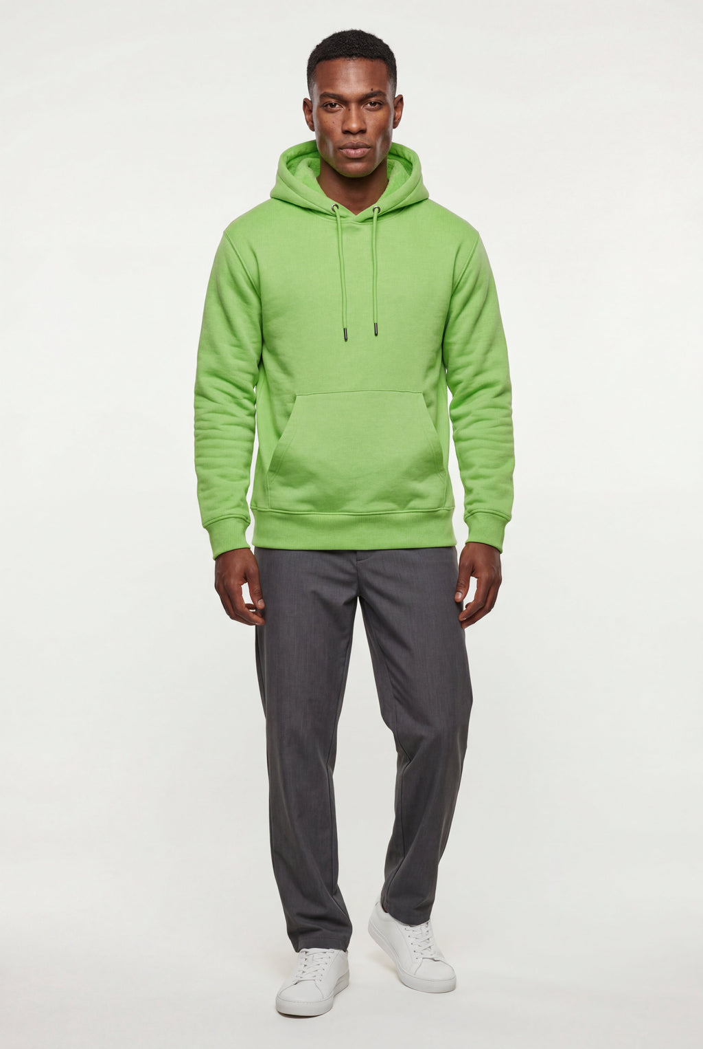 Comfortable hoodie for cold days – Hooded sweatshirt with pocket for men