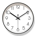 Round wall clock with numbers for indoor use