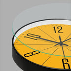 Round wall clock with numbers for indoor use