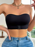 Non-slip bandeau bra for sports and everyday – Seamless bra for women