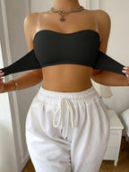 Non-slip bandeau bra for sports and everyday – Seamless bra for women