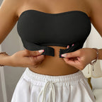 Non-slip bandeau bra for sports and everyday – Seamless bra for women