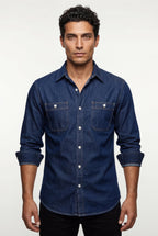 Classic shirt for work and everyday use – Shirt with chest pockets for men