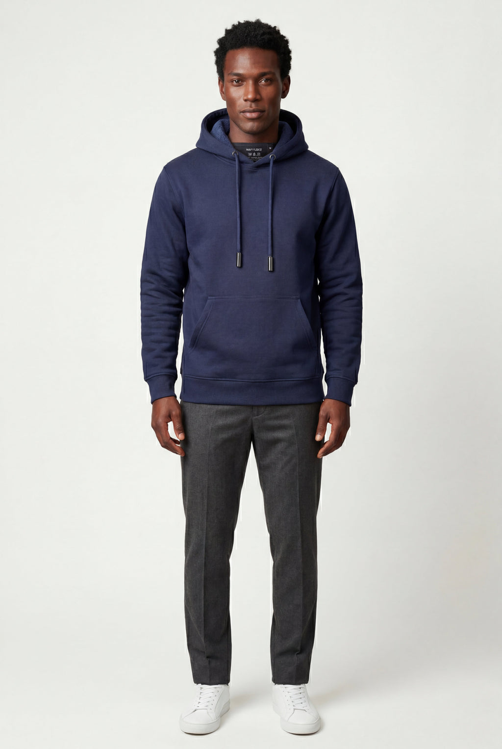 Comfortable hoodie for cold days – Hooded sweatshirt with pocket for men