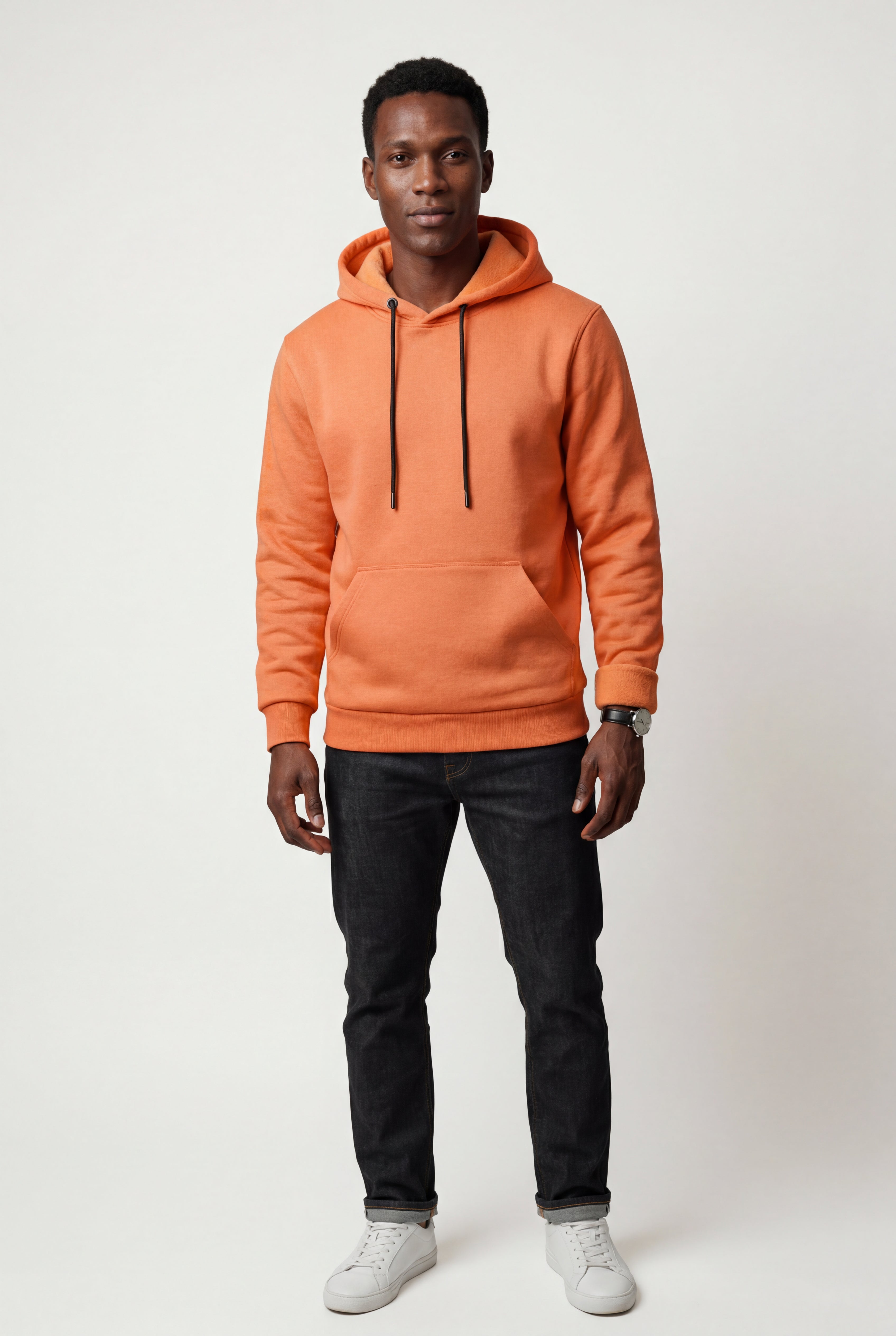 Komfortabel hoodie til kolde dage – Hættetrøje med lomme til mænd