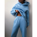 Comfortable jogging set for relaxation and everyday use – Oversized set with high waist for women