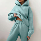 Comfortable jogging set for relaxation and everyday use – Oversized set with high waist for women