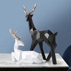 Set of reindeer figures for indoor use