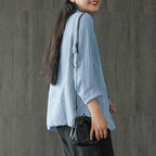 Light blazer for everyday and work – Cotton blazer with long sleeves for women