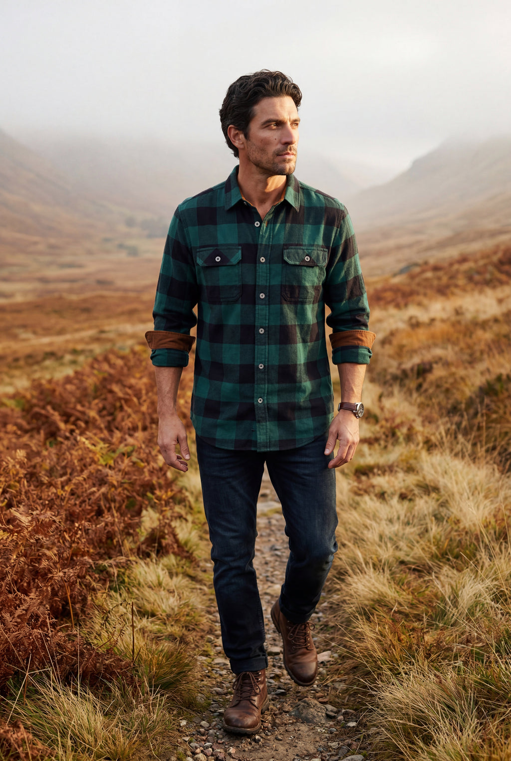 Ternet shirt for everyday use – Long-sleeved shirt with buttons for men