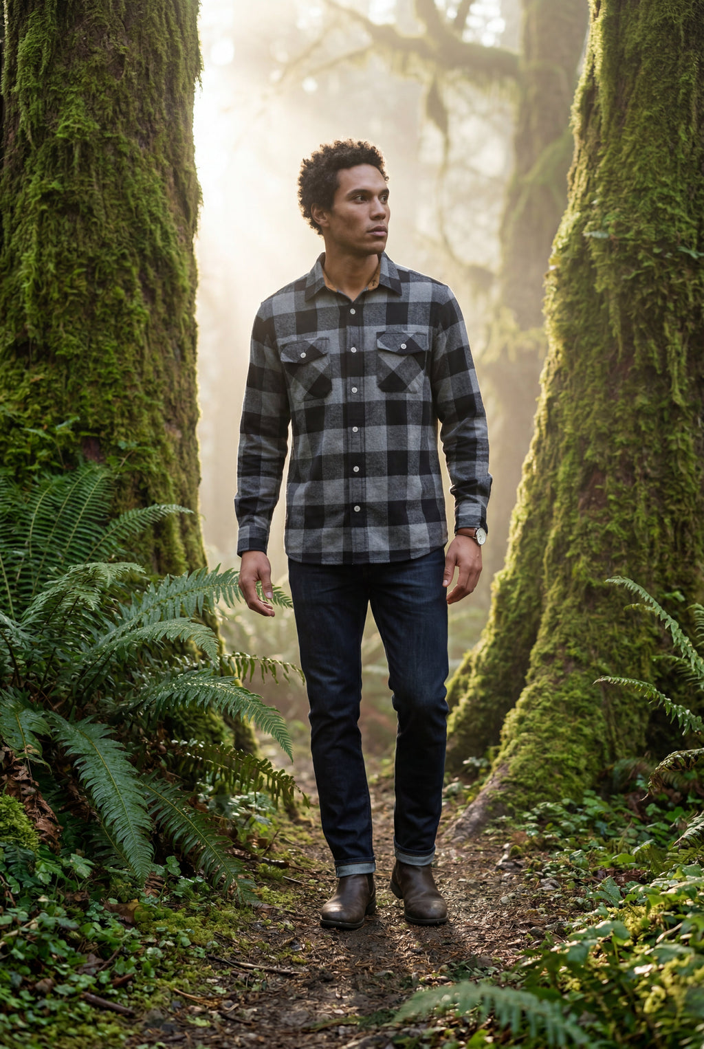 Ternet shirt for everyday use – Long-sleeved shirt with buttons for men