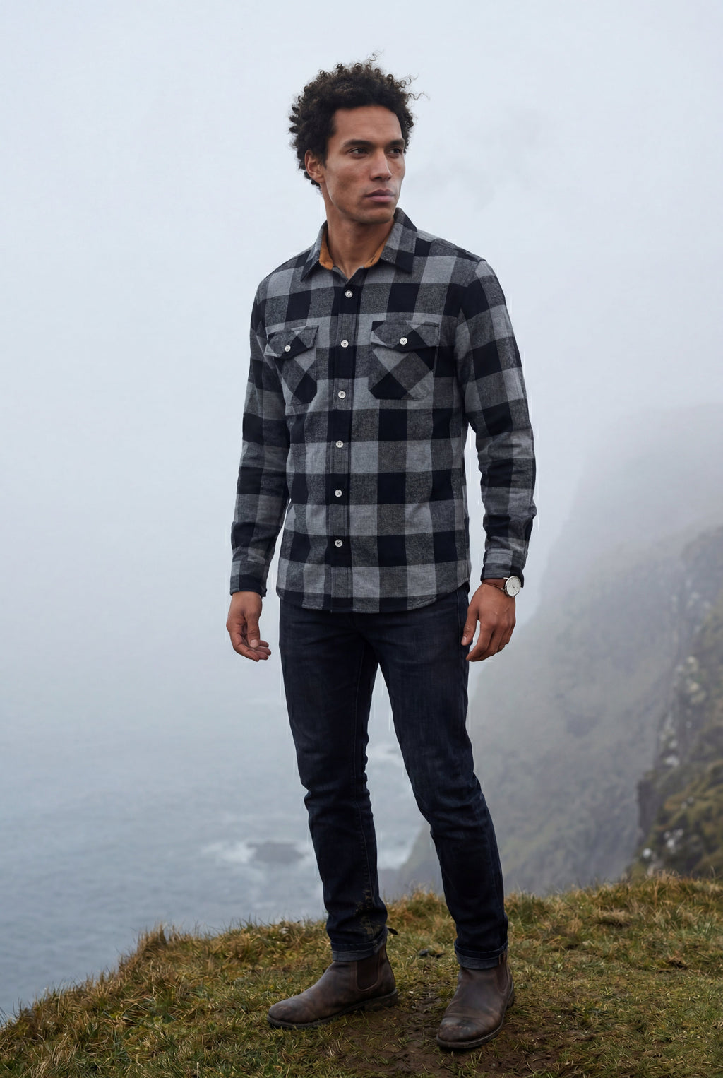 Ternet shirt for everyday use – Long-sleeved shirt with buttons for men